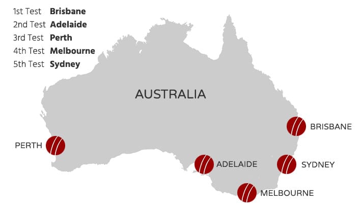 Leading Edge Tour - 1st & 2nd Tests from £3795 aussiemap